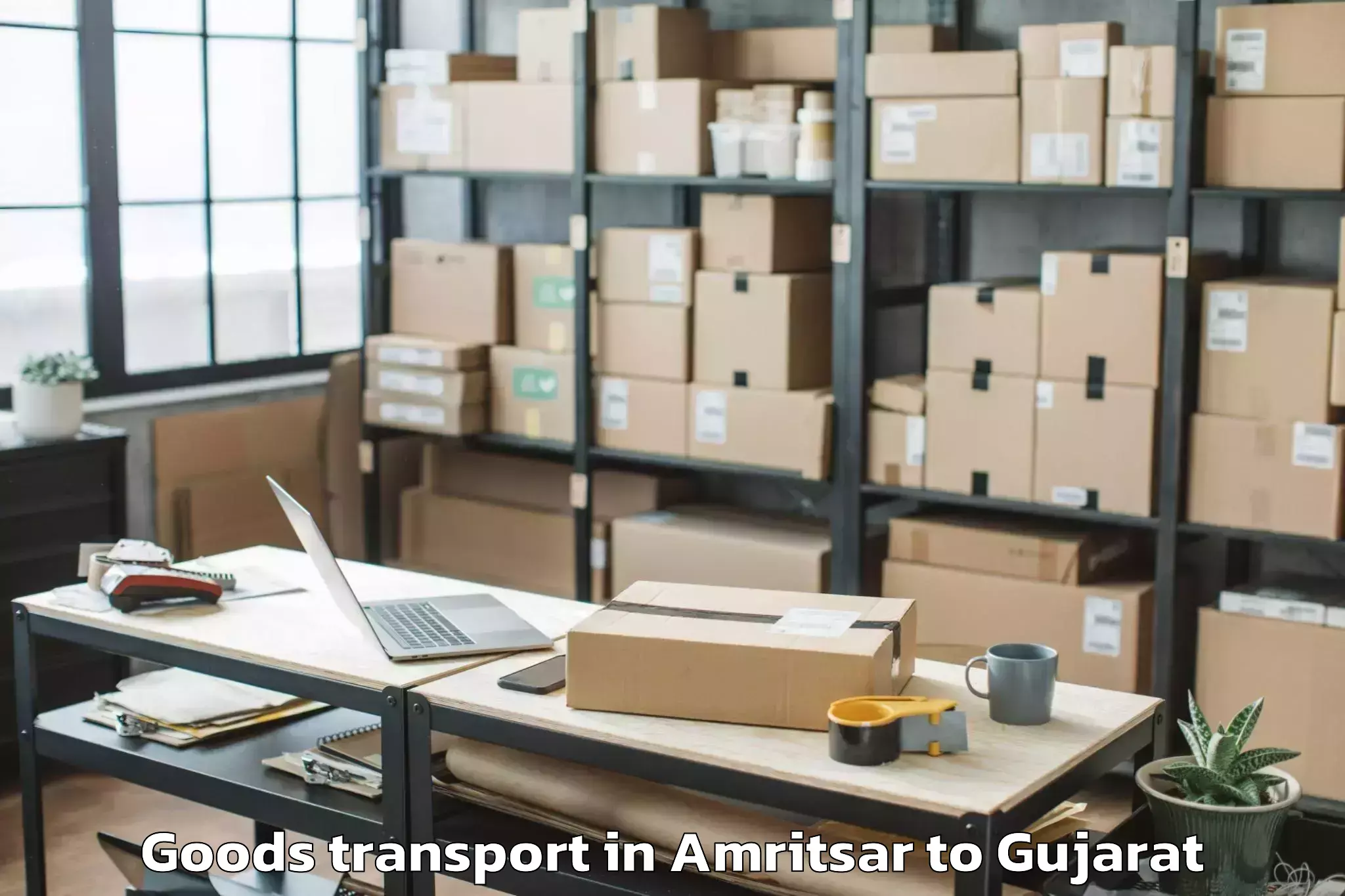 Book Amritsar to Dediapada Goods Transport